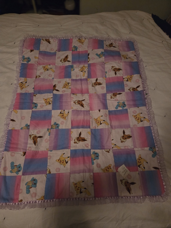 Handmade Other - Handmade Lap Quilt - Pink Purple Blue